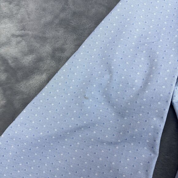 Rhone Shirt Mens M Blue Commuter Italian Fabric Slim Fit Performance Stretch - Picture 11 of 11